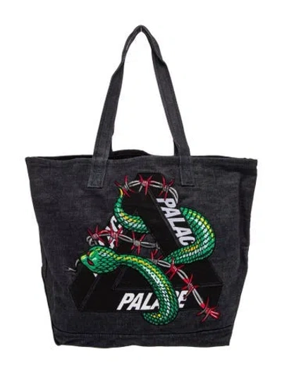Pre-owned Palace Skateboards Denim Tote In Blue