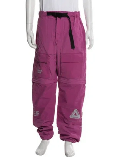 Pre-owned Palace Skateboards Graphic Print Cargo Pants In Purple
