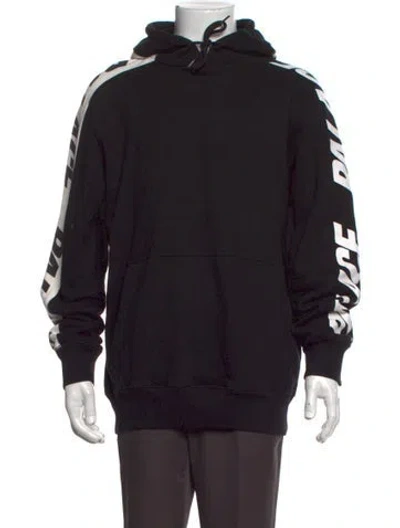 Pre-owned Palace Skateboards Graphic Print Crew Neck Hoodie In Black