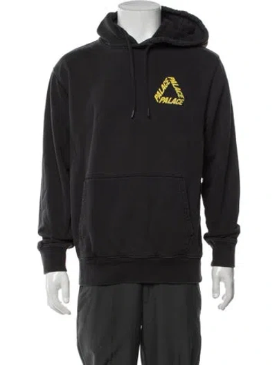 Pre-owned Palace Skateboards Graphic Print Crew Neck Hoodie In Black