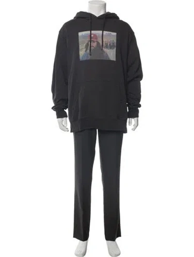 Pre-owned Palace Skateboards Graphic Print Crew Neck Hoodie In Gray