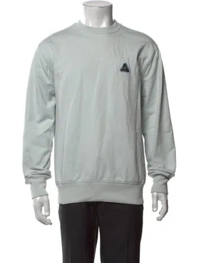 Pre-owned Palace Skateboards Graphic Print Crew Neck Sweatshirt In Blue