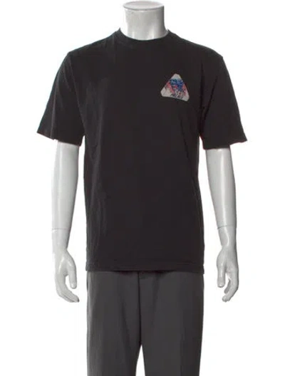 Pre-owned Palace Skateboards Graphic Print Crew Neck T-shirt In Black