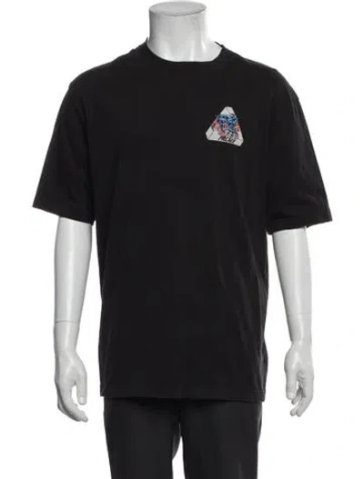 Pre-owned Palace Skateboards Graphic Print Crew Neck T-shirt In Black