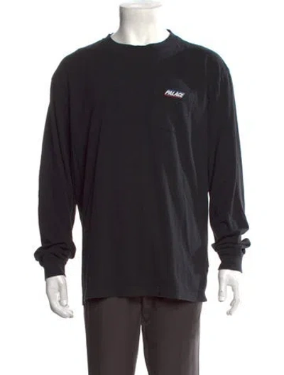 Pre-owned Palace Skateboards Graphic Print Crew Neck T-shirt In Black