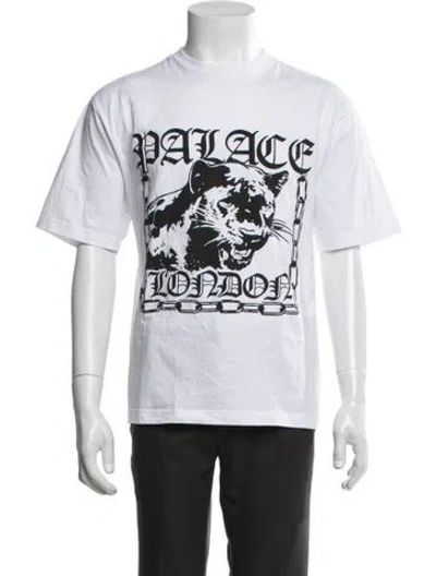 Pre-owned Palace Skateboards Graphic Print Crew Neck T-shirt In Black