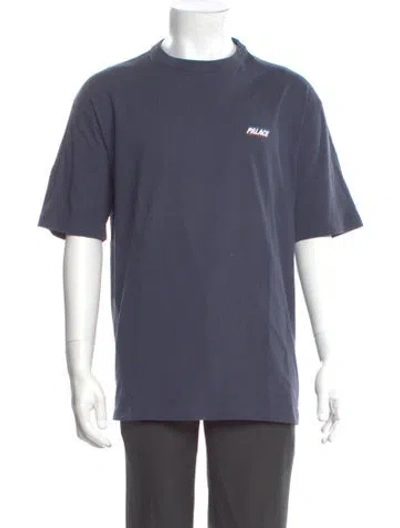 Pre-owned Palace Skateboards Graphic Print Crew Neck T-shirt In Blue