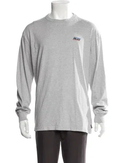 Pre-owned Palace Skateboards Graphic Print Crew Neck T-shirt In Gray