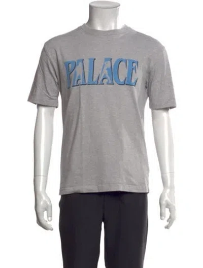 Pre-owned Palace Skateboards Graphic Print Crew Neck T-shirt In Gray