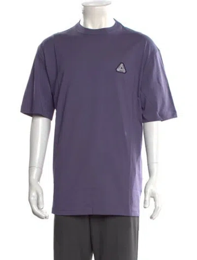 Pre-owned Palace Skateboards Graphic Print Crew Neck T-shirt In Purple