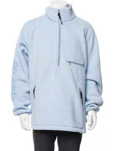 Pre-owned Palace Skateboards Graphic Print Jacket In Blue