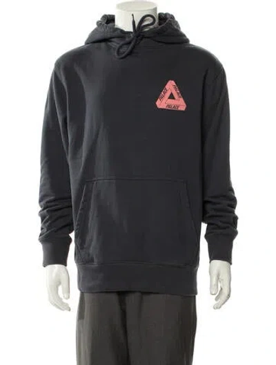 Pre-owned Palace Skateboards Graphic Print Parka In Gray