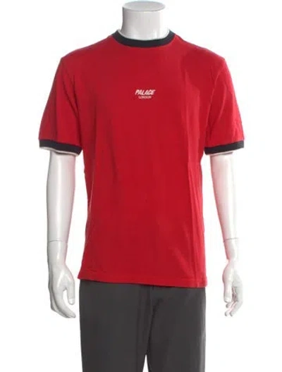 Pre-owned Palace Skateboards Graphic Print Short Sleeve Shirt In Red
