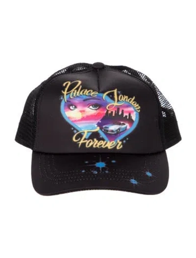 Pre-owned Palace Skateboards Graphic Print Snapback Hat In Black