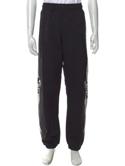 Pre-owned Palace Skateboards Graphic Print Sweatpants In Black