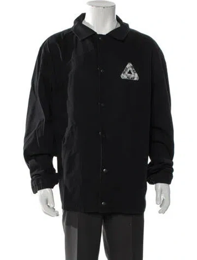 Pre-owned Palace Skateboards Graphic Print Windbreaker In Black