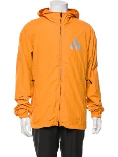 Pre-owned Palace Skateboards Graphic Print Windbreaker In Orange