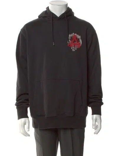 Pre-owned Palace Skateboards 'jheeze' Graphic Print Hoodie In Grey