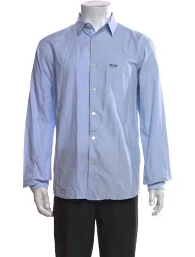 Pre-owned Palace Skateboards Long Sleeve Shirt In Blue