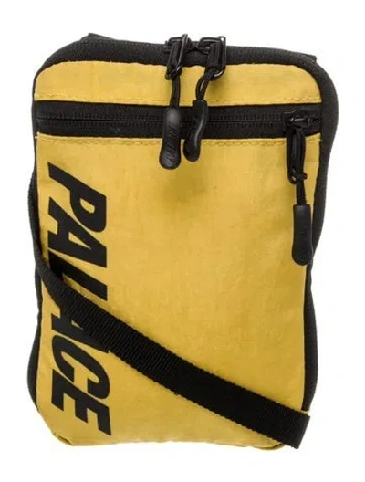 Pre-owned Palace Skateboards Nylon Crossbody Bag In Yellow