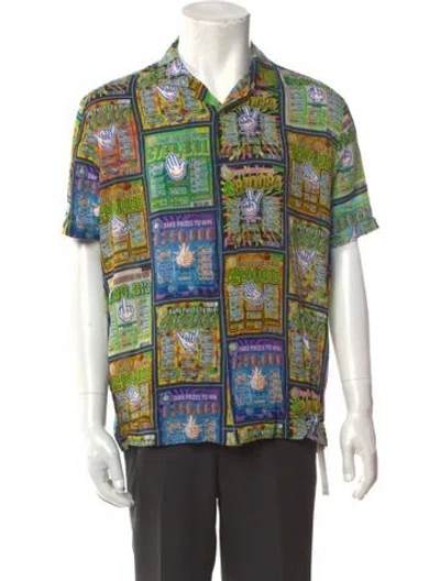 Pre-owned Palace Skateboards Printed Short Sleeve Shirt In Multi