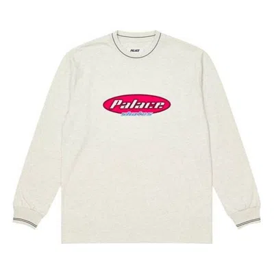 Palace Skates Dominates Longsleeve 'light Grey Marl' In Neutral