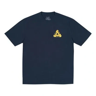 Palace Skeledon Navy Triangle Skeleton Pattern Short Sleeve Unisex In Blue