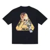 Palace Skeledon T-shirt Alphabet Skeleton Short Sleeve Unisex Black In Black