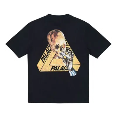 Palace Skeledon T-shirt Alphabet Skeleton Short Sleeve Unisex Black
