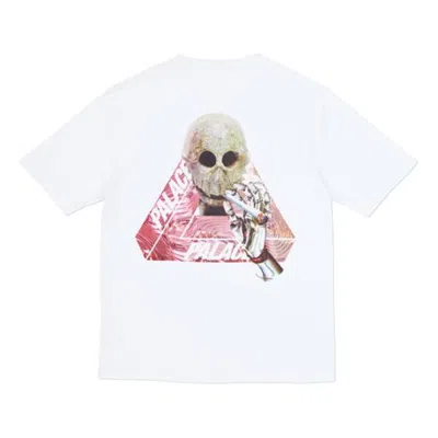 Palace Skeledon White Triangle Skeleton Pattern Short Sleeve Unisex