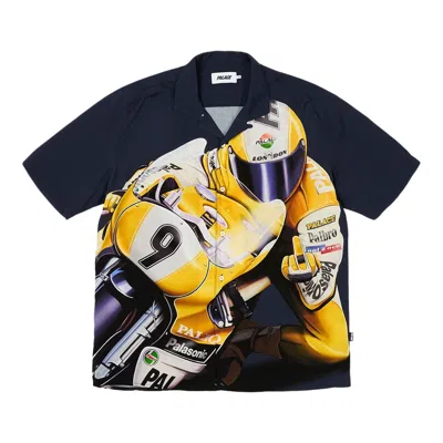 Pre-owned Palace Skrrt Shirt 'navy' In Blue