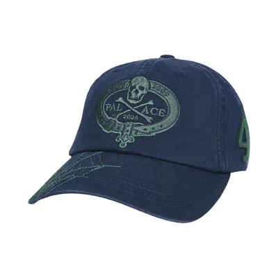 Pre-owned Palace Skull Crest 6-panel 'navy' | Blue | Men's Size Onesize