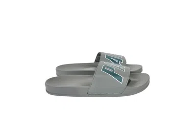 Pre-owned Palace Slider Grey In Grey/teal