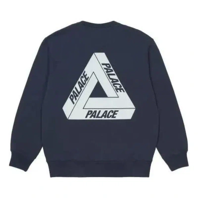 Palace Slub Crew 'navy' In Blue