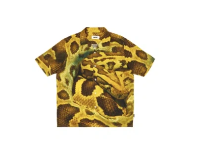 Pre-owned Palace Snake Shirt Yellow Xl