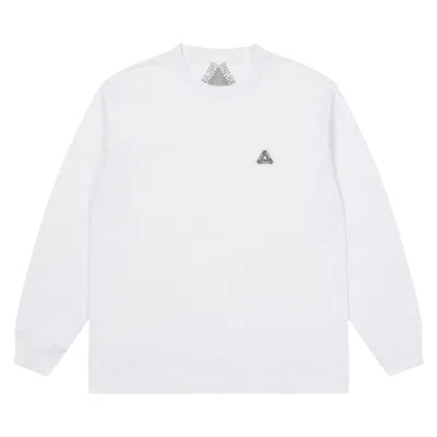 Pre-owned Palace Sofar Long-sleeve 'white' | Men's Size L