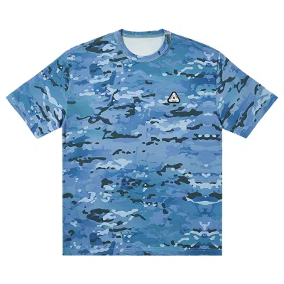 Pre-owned Palace Sofar T-shirt 'blue Digi Camo'