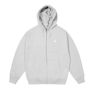 Pre-owned Palace Sofar Zip Hood 'grey Marl' | Men's Size L In Gray