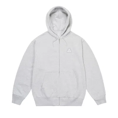 Pre-owned Palace Sofar Zip Hood 'grey Marl' | Men's Size M In Gray
