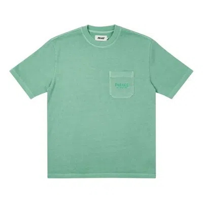 Palace Solid Color Alphabet Short Sleeve Unisex Green