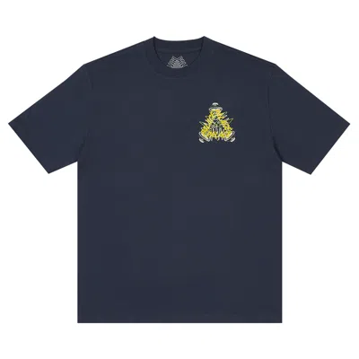 Pre-owned Palace Speaker P-3 T-shirt 'navy' In Blue