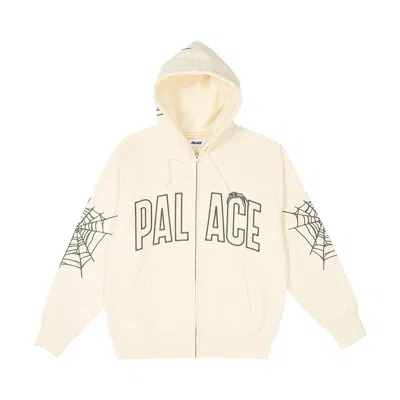 Pre-owned Palace Spider Zip Hood 'soft White' | Men's Size S