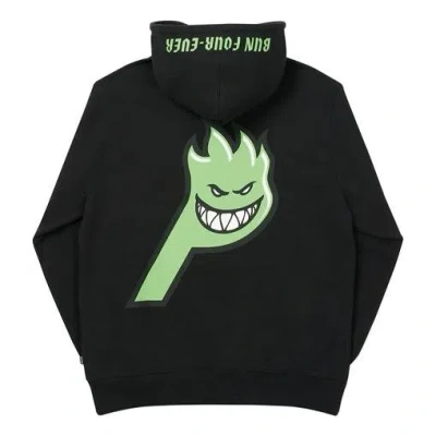 Palace Spitfire Live To Bun Hood Printing Hooded Sweater Unisex Black