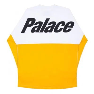 Palace Splitter Longsleeve T-shirt 'yellow White'