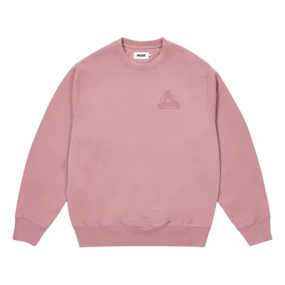 Pre-owned Palace Spray Tri-ferg Crew 'dusty Mauve' In Purple