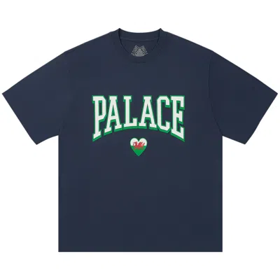 Pre-owned Palace Squad T-shirt 'navy' In Blue