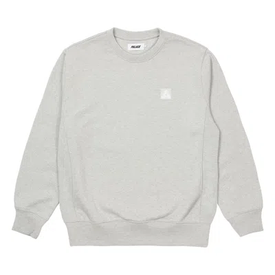 Pre-owned Palace Square Patch Crew 'grey Marl'