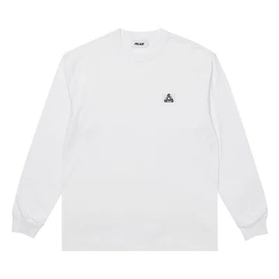 Pre-owned Palace Square Patch Long-sleeve 'white'