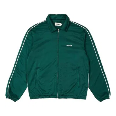 Palace Ss21 Relax Track Top Green Alphabet Logo Printing Zipper Jacket