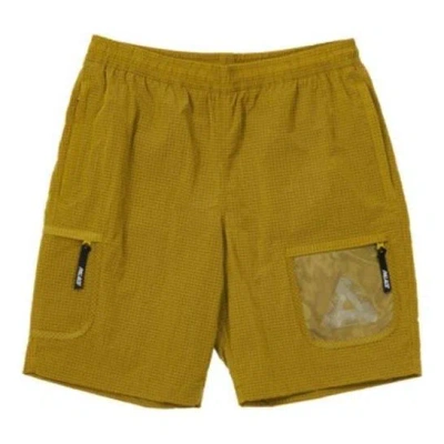 Palace Ss22 Cripstop Grid Shorts 'yellow' In Green